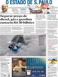 Capa do jornal Estadão 05/06/2018