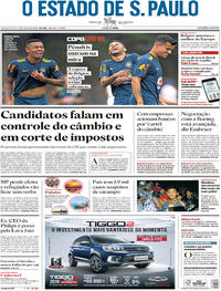 Capa do jornal Estadão 05/07/2018