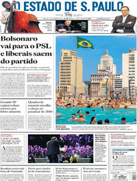 Capa do jornal Estadão 06/01/2018