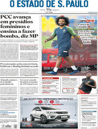 Capa do jornal Estadão 06/07/2018