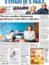 Capa do jornal Estadão 07/01/2018