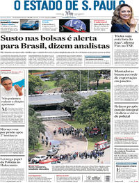 Capa do jornal Estadão 07/02/2018