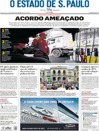 Capa do jornal Estadão 07/06/2018