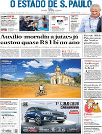 Capa do jornal Estadão 08/07/2018