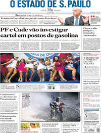 Capa do jornal Estadão 09/02/2018