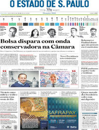 Capa do jornal Estadão 09/10/2018