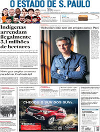 Capa do jornal Estadão 09/12/2018