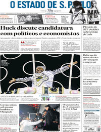 Capa do jornal Estadão 10/02/2018