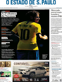 Capa do jornal Estadão 10/06/2018