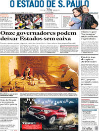 Capa do jornal Estadão 10/12/2018
