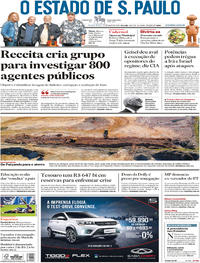 Capa do jornal Estadão 11/05/2018