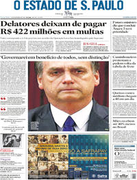 Capa do jornal Estadão 11/12/2018