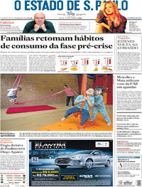Capa do jornal Estadão 12/03/2018