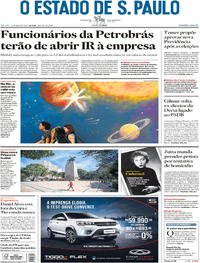 Capa do jornal Estadão 12/05/2018