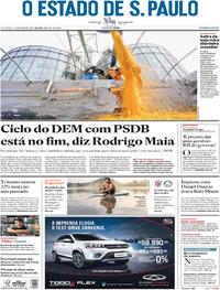 Capa do jornal Estadão 13/05/2018