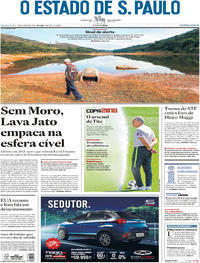 Capa do jornal Estadão 13/06/2018