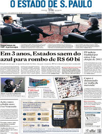 Capa do jornal Estadão 16/01/2018