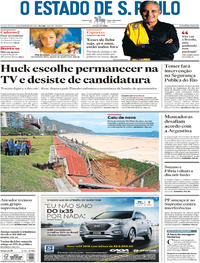 Capa do jornal Estadão 16/02/2018