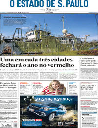 Capa do jornal Estadão 16/12/2018