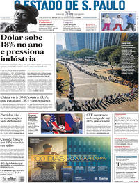 Capa do jornal Estadão 17/07/2018