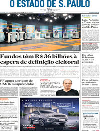 Capa do jornal Estadão 17/09/2018