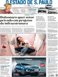 Capa do jornal Estadão 17/10/2018