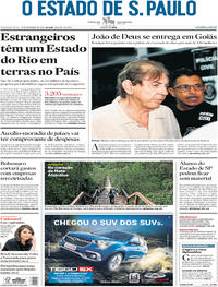 Capa do jornal Estadão 17/12/2018