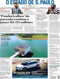 Capa do jornal Estadão 19/02/2018