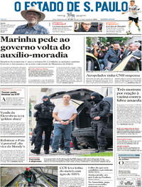 Capa do jornal Estadão 20/01/2018