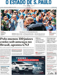 Capa do jornal Estadão 20/05/2018