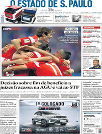 Capa do jornal Estadão 20/06/2018