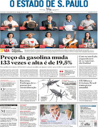 Capa do jornal Estadão 21/01/2018