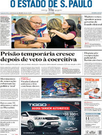 Capa do jornal Estadão 21/05/2018