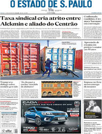 Capa do jornal Estadão 21/07/2018
