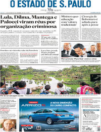 Capa do jornal Estadão 24/11/2018