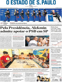 Capa do jornal Estadão 27/01/2018