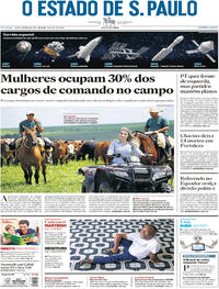 Capa do jornal Estadão 28/01/2018