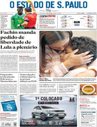 Capa do jornal Estadão 29/06/2018
