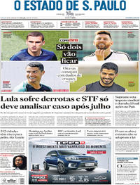 Capa do jornal Estadão 30/06/2018