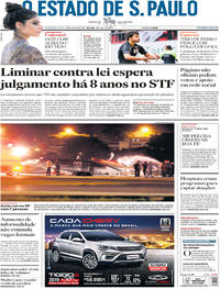 Capa do jornal Estadão 30/07/2018