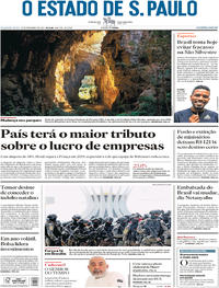 Capa do jornal Estadão 31/12/2018