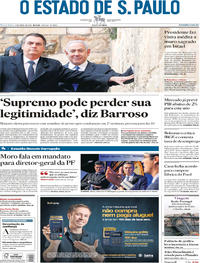 Capa do jornal Estadão 02/04/2019