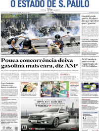 Capa do jornal Estadão 02/05/2019