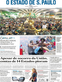 Capa do jornal Estadão 06/03/2019