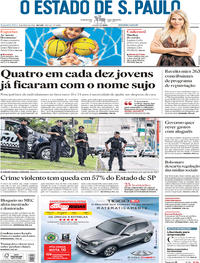 Capa do jornal Estadão 06/05/2019