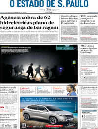 Capa do jornal Estadão 09/03/2019