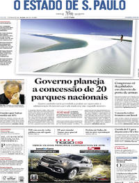 Capa do jornal Estadão 11/05/2019