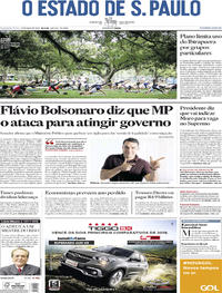 Capa do jornal Estadão 13/05/2019