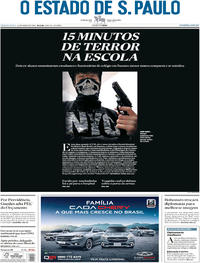 Capa do jornal Estadão 14/03/2019