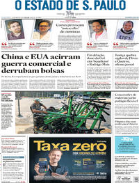 Capa do jornal Estadão 14/05/2019
